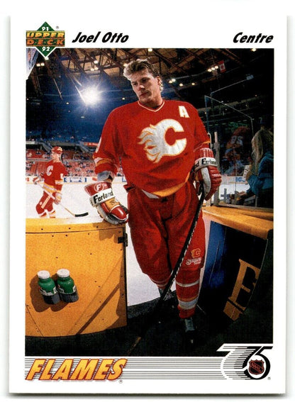 1991-92 Upper Deck French Joel Otto Calgary Flames #165