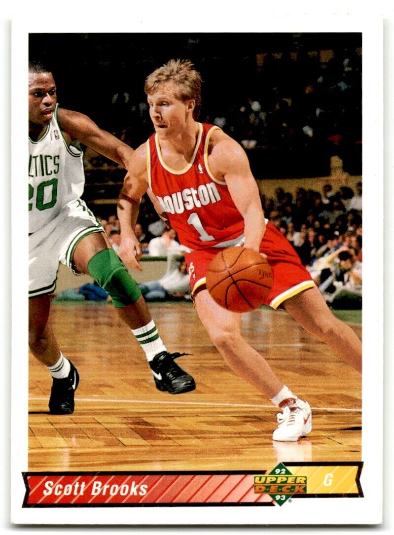 1992-93 Upper Deck Scott Brooks Houston Rockets #163