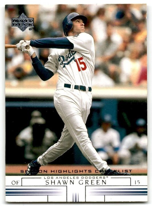 2002 Upper Deck Shawn Green Los Angeles Dodgers #741