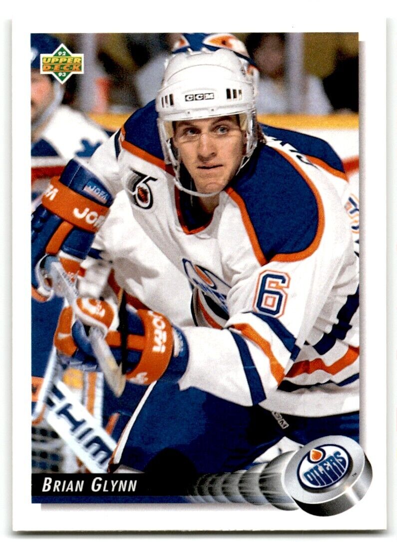 1992-93 Upper Deck Brian Glynn Edmonton Oilers #64