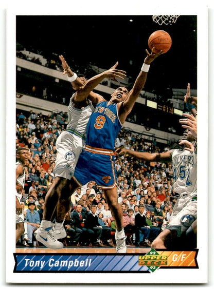 1992-93 Upper Deck Tony Campbell New York Knicks #392