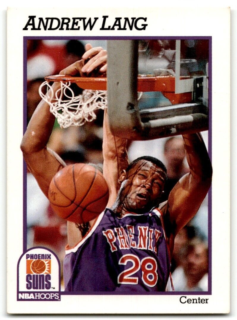 1991-92 Hoops Andrew Lang Phoenix Suns #166