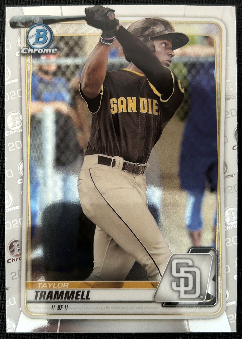 2020 Bowman Chrome Prospects Taylor Trammell San Diego Padres #BCP-130