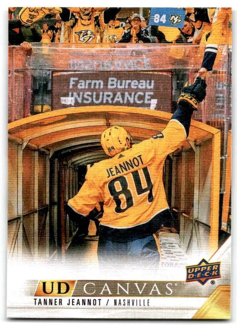 2021-22 Upper Deck UD Canvas Tanner Jeannot Rookie Nashville Predators #C47