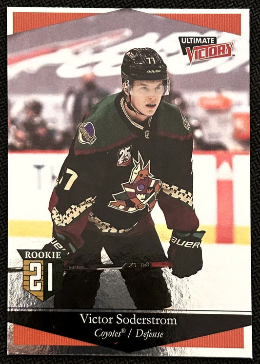 2020-21 Upper Deck Ultimate Victory Victor Soderstrom Rookie Arizona Coyotes