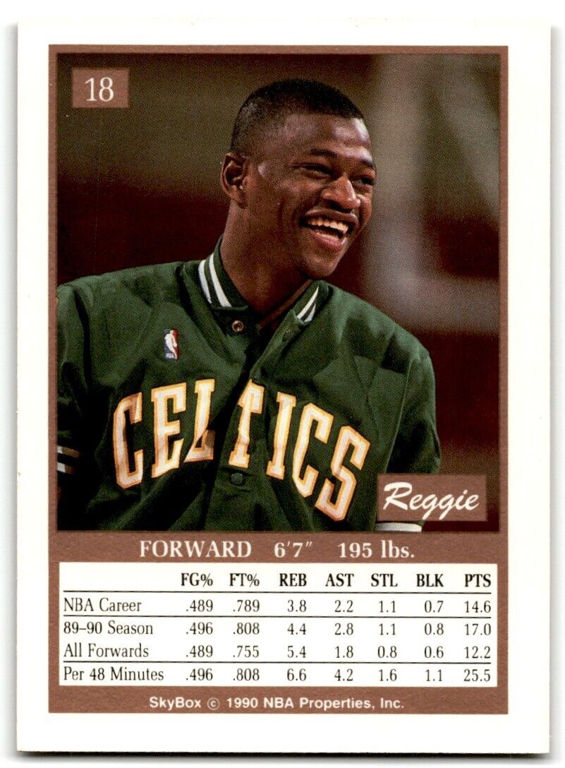 1990-91 SkyBox Reggie Lewis Boston Celtics #18