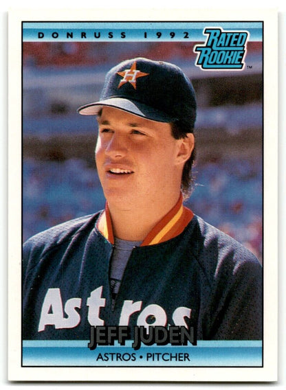 1992 Donruss Jeff Juden Rookie Houston Astros #405