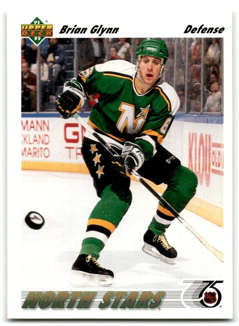 1991-92 Upper Deck Brian Glynn Rookie Minnesota North Stars #158