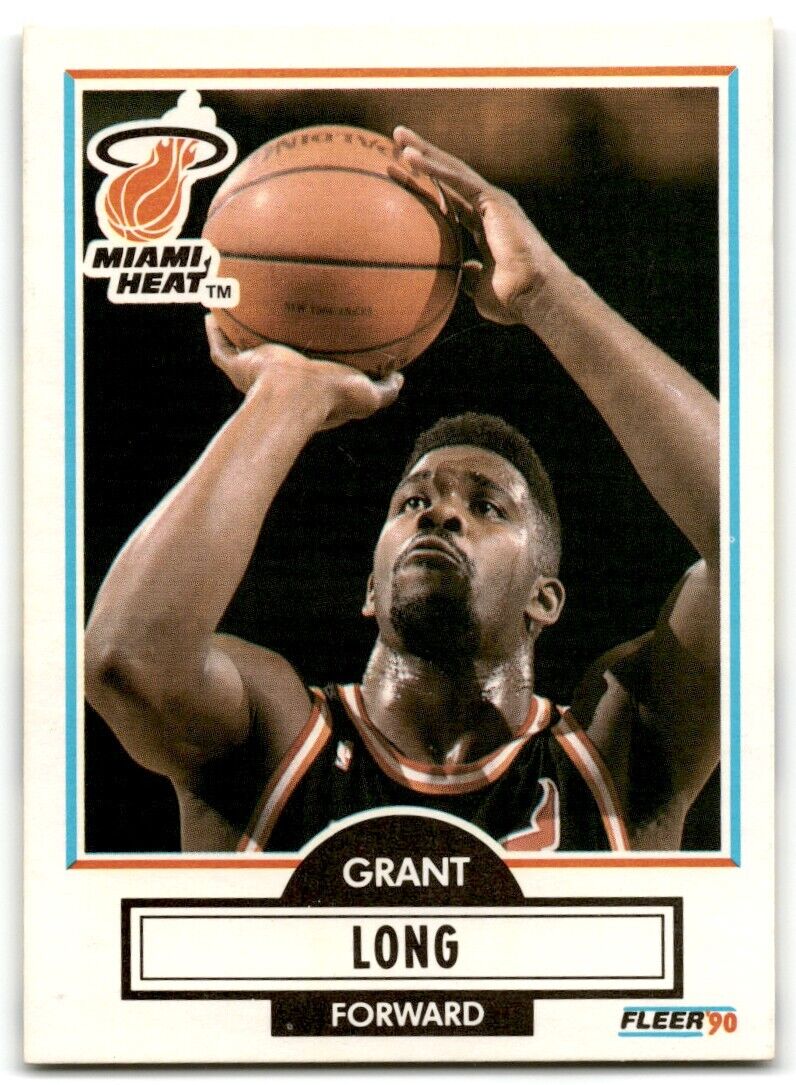 1990-91 Fleer Grant Long Miami Heat #100