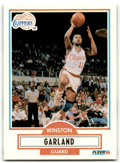 1990-91 Fleer Winston Garland Los Angeles Clippers #85