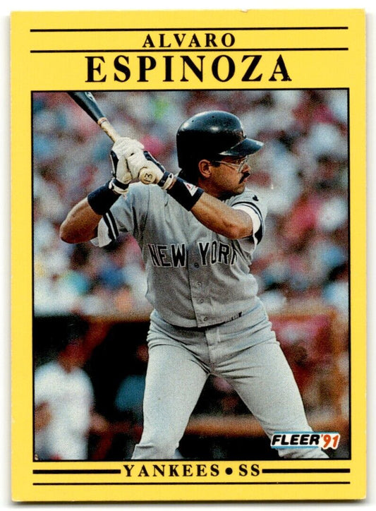 1991 Fleer Alvaro Espinoza New York Yankees #662