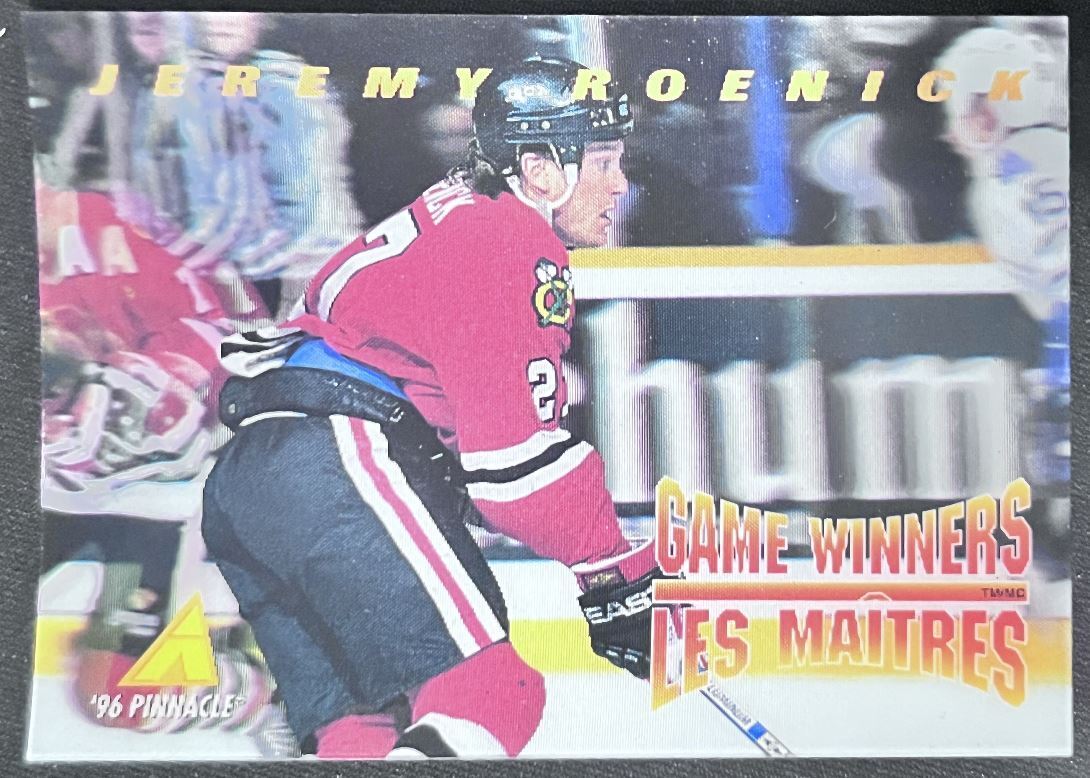 1995-96 Pinnacle McDonald's Game Winners Jeremy Roenick Chicago Blackhawks