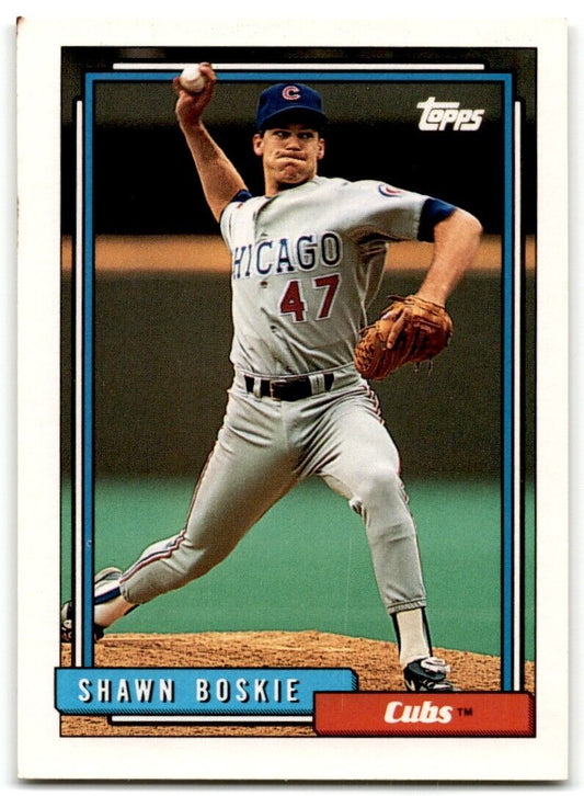 1992 Topps Shawn Boskie Chicago Cubs #229