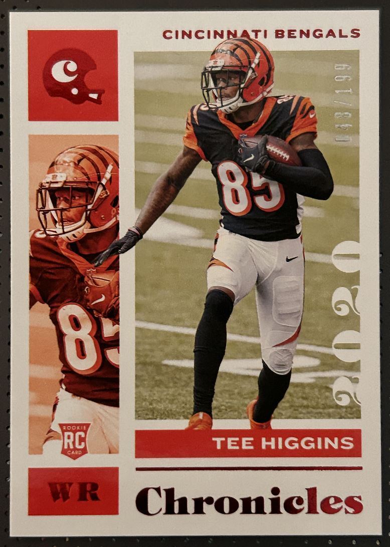 2021 Panini Chronicles Tee Higgins Rookie Cincinnati Bengals #21