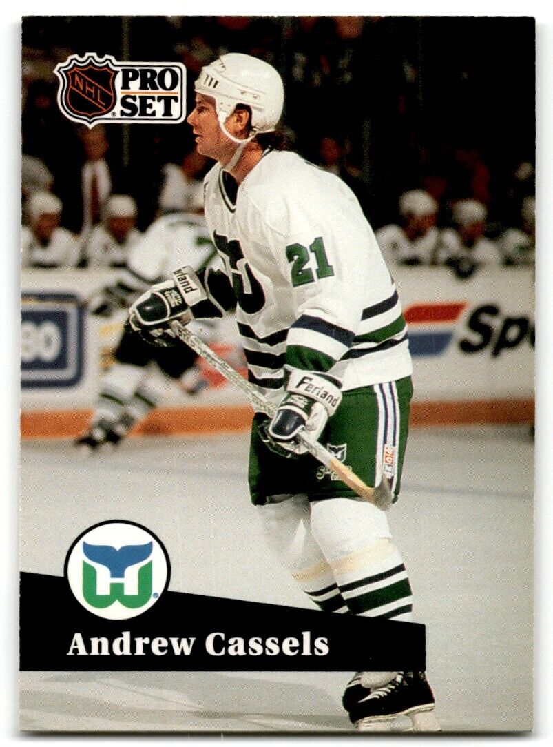 1991-92 Pro Set French Andrew Cassels Hartford Whalers #395