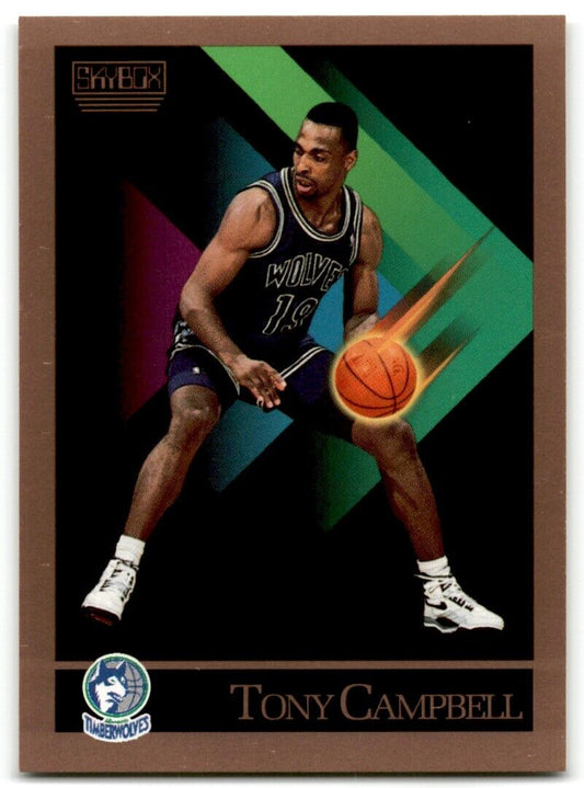 1990-91 SkyBox Tony Campbell Minnesota Timberwolves #168