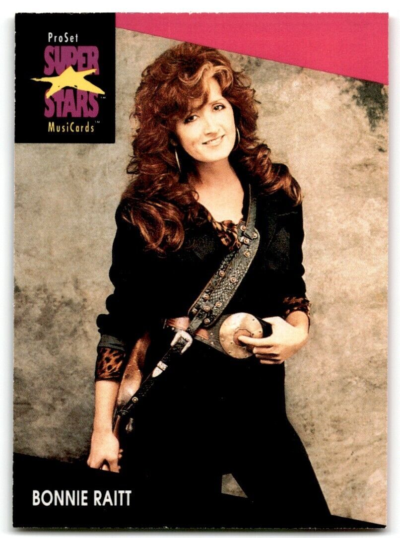 1991-92 ProSet Super Stars MusiCard Bonnie Raitt #222