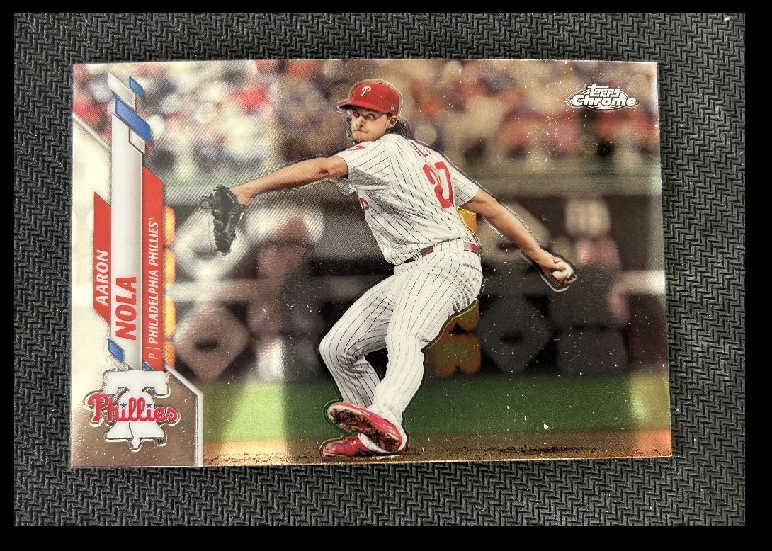 2020 Topps Chrome Aaron Nola Philadelphia Phillies #199