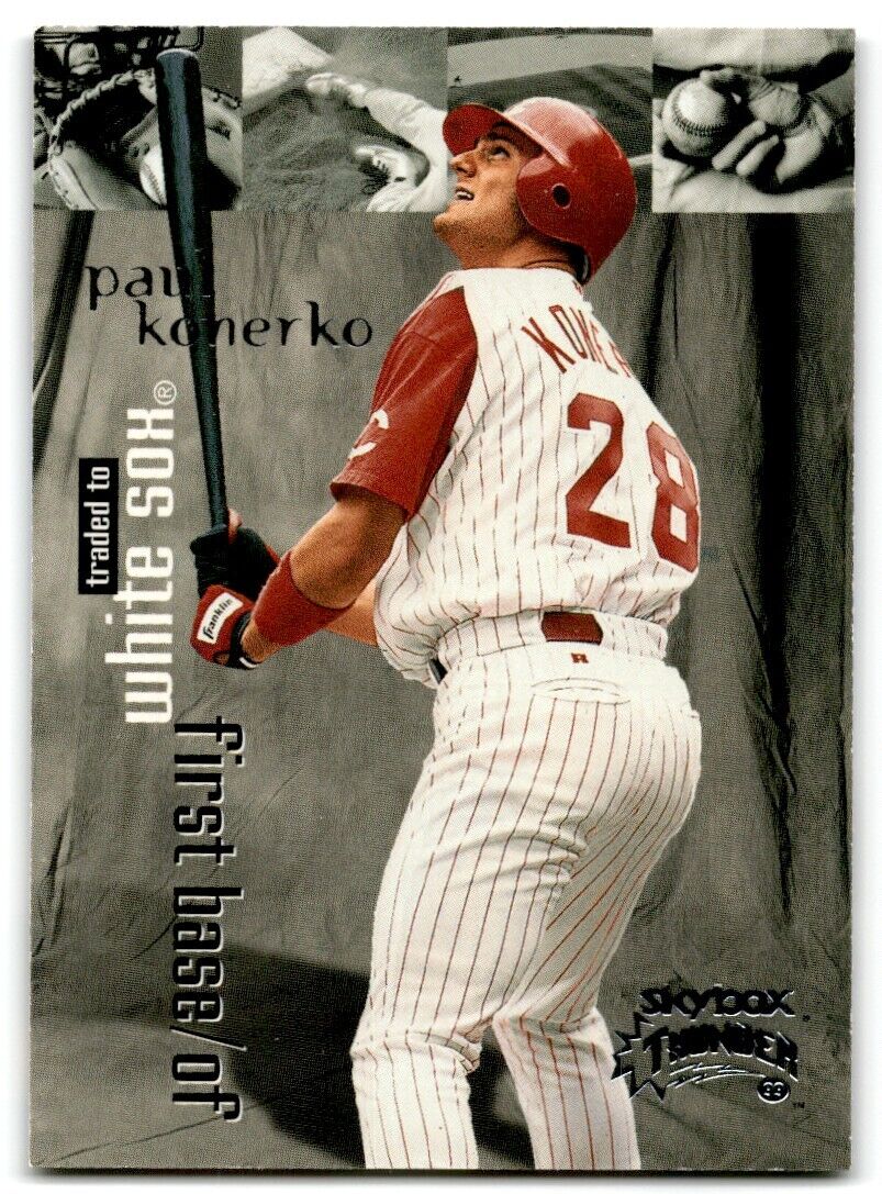 1999 SkyBox Thunder Rave Paul Konerko /150 Chicago White Sox/Cincinnati Reds