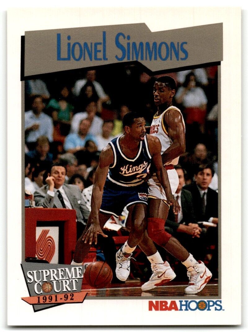 1991-92 Hoops Lionel Simmons Sacramento Kings #493