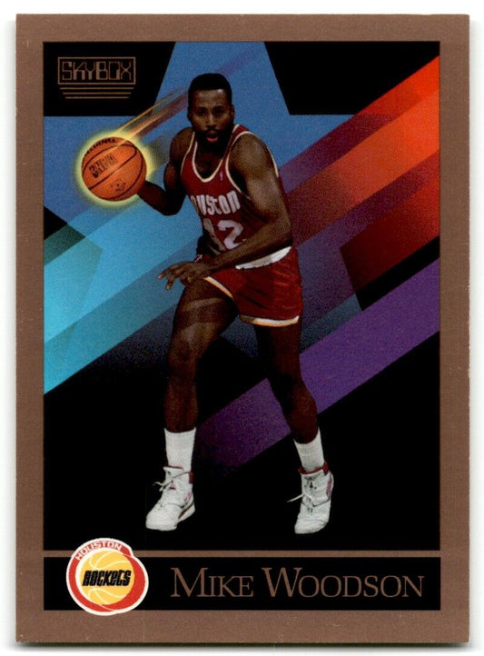 1990-91 SkyBox Mike Woodson Houston Rockets #386