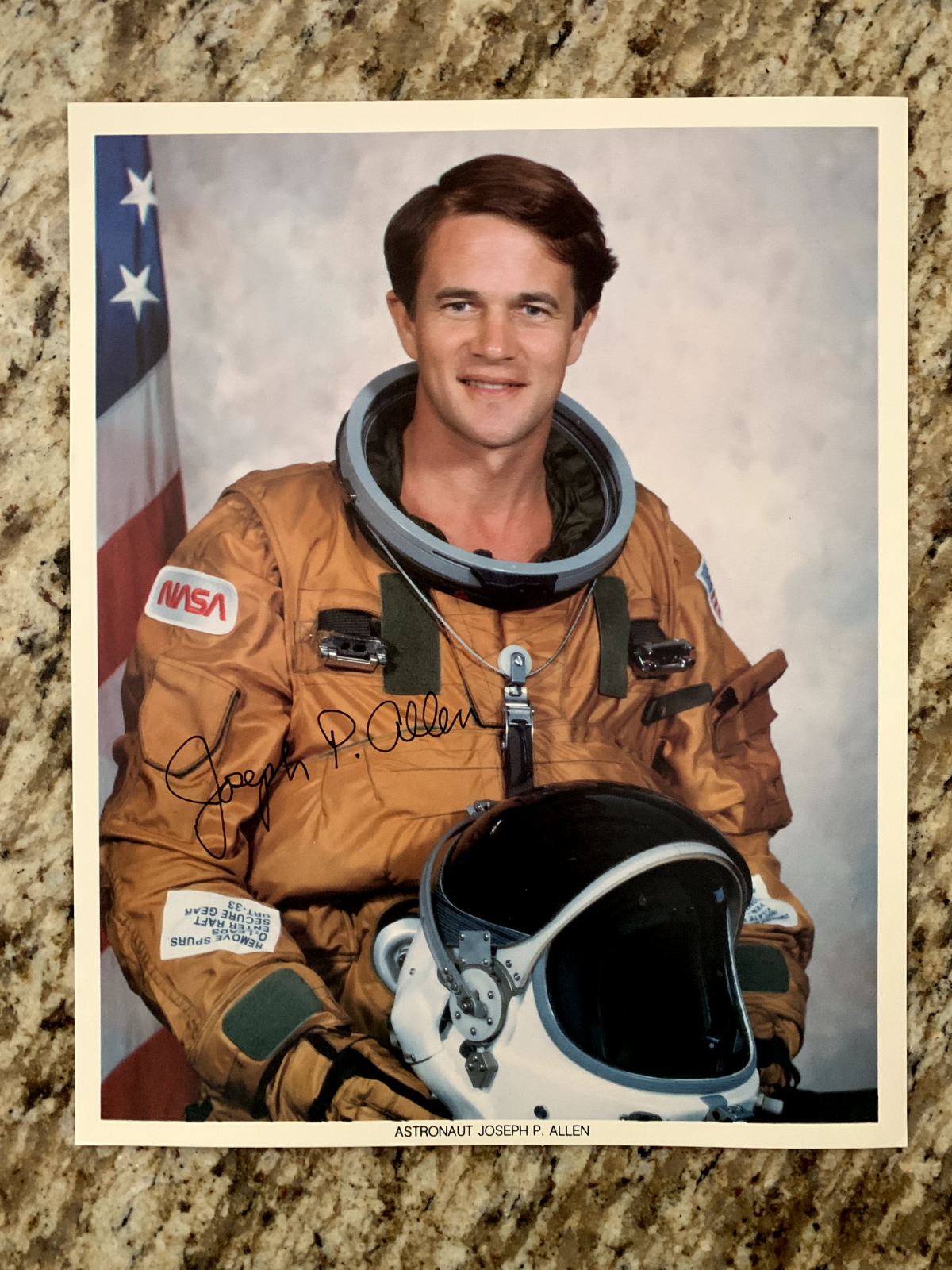 NASA Space Shuttle Astronaut Joseph Allen autopen signed official litho