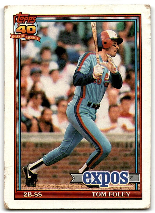 1991 Topps Tom Foley Montreal Expos #773