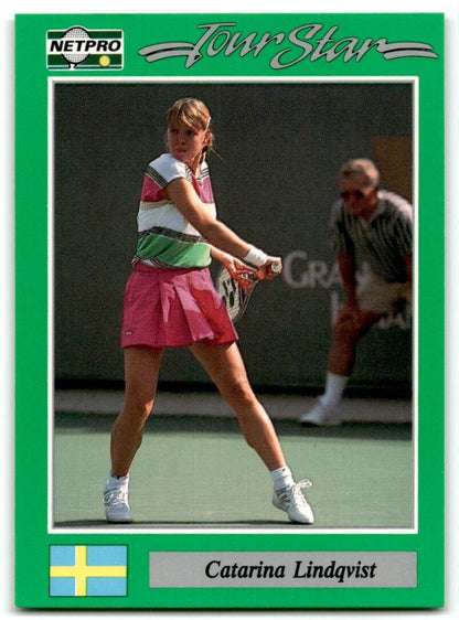 1991 Protennis player Cards Netpro Tour Star Catarina Lindqvist #61