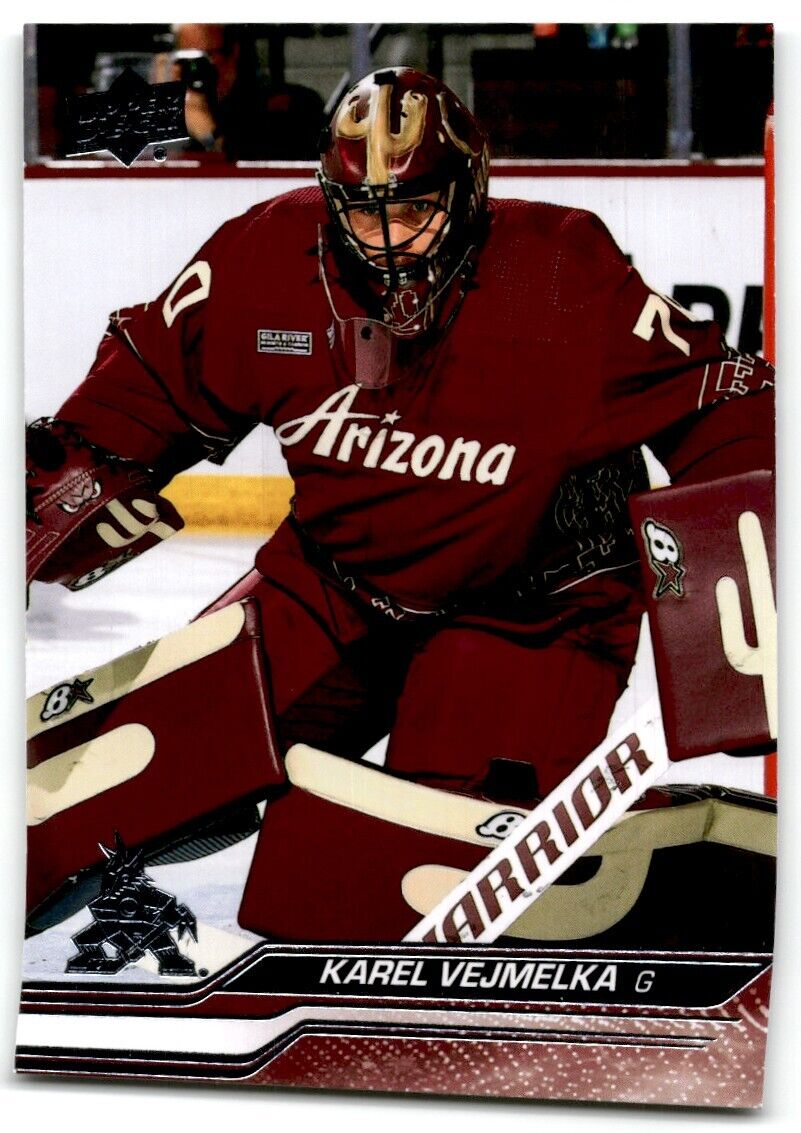 2023-24 Upper Deck Karel Vejmelka Arizona Coyotes #263