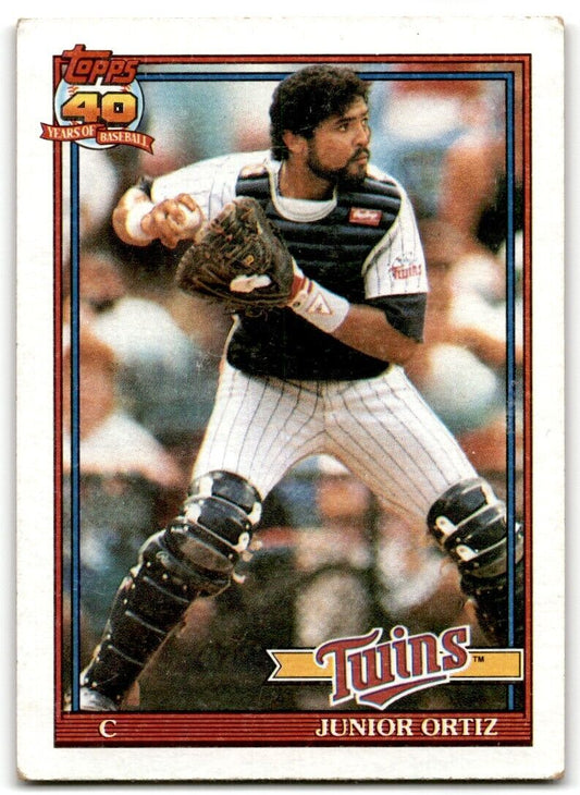 1991 Topps Junior Ortiz Minnesota Twins #72