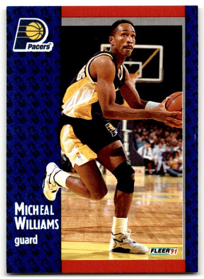 1991-92 Fleer Micheal Williams Indiana Pacers #88