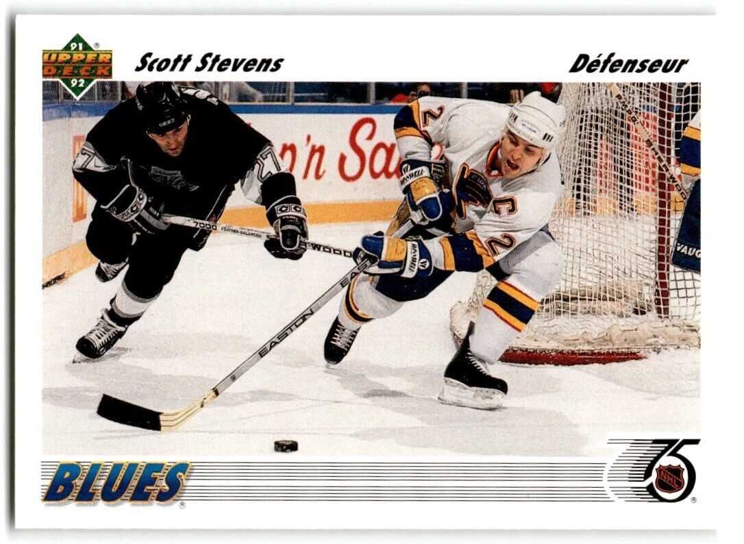 1991-92 Upper Deck French Scott Stevens St. Louis Blues #132