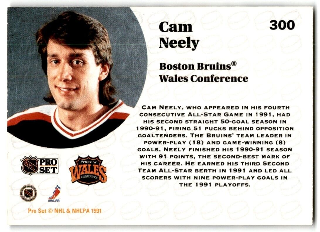 1991-92 Pro Set Cam Neely Boston Bruins #300