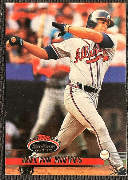 1993 Topps Stadium Club Melvin Nieves Atlanta Braves #89