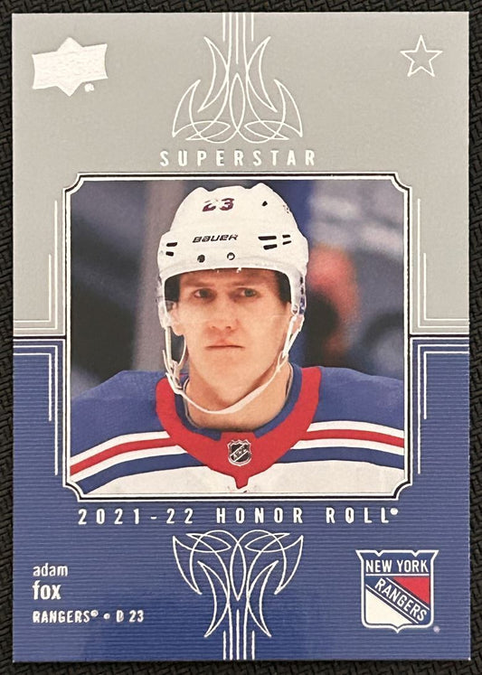 2021-22 Upper Deck Honor Roll Adam Fox New York Rangers #HR-43