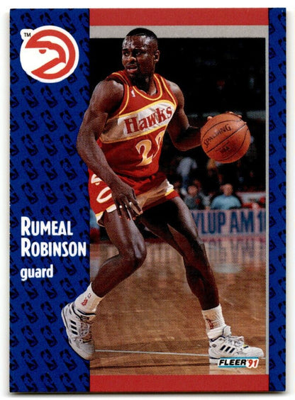 1991-92 Fleer Rumeal Robinson Atlanta Hawks #3