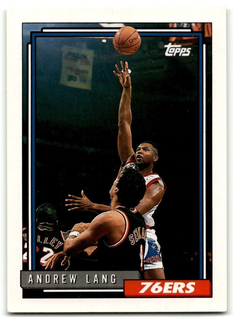 1992-93 Topps Andrew Lang Philadelphia 76ers #276