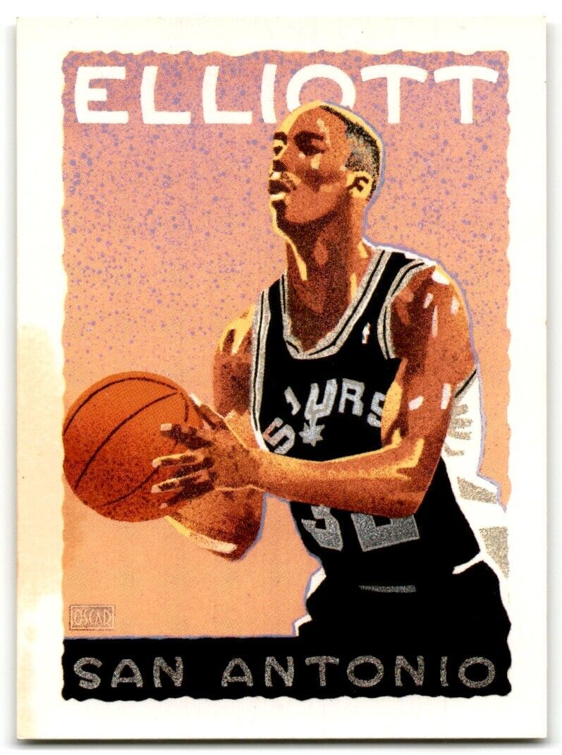 1991-92 Hoops Sean Elliott San Antonio Spurs #526