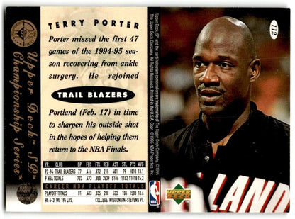 1995-96 SP Championship Series 1995 Terry Porter Portland Trail Blazers #112