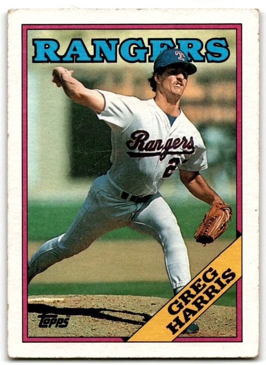 1988 Topps Greg Harris Texas Rangers #369