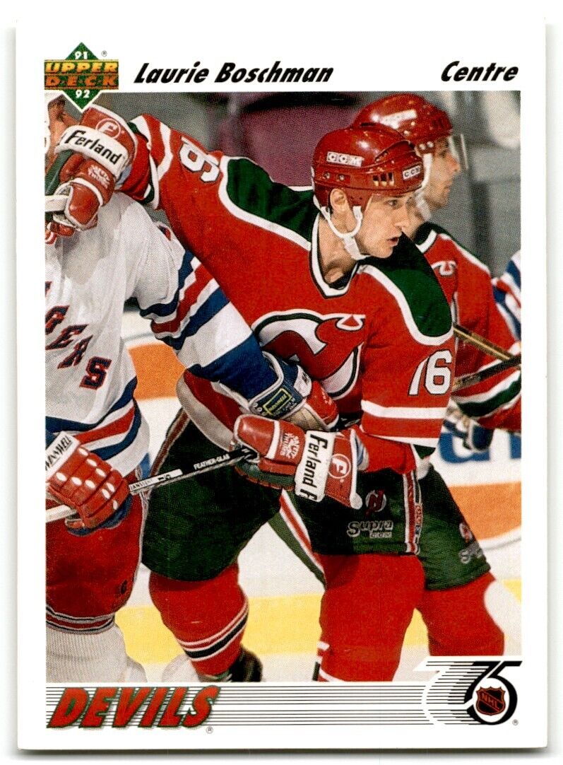 1991-92 Upper Deck Laurie Boschman New Jersey Devils #279