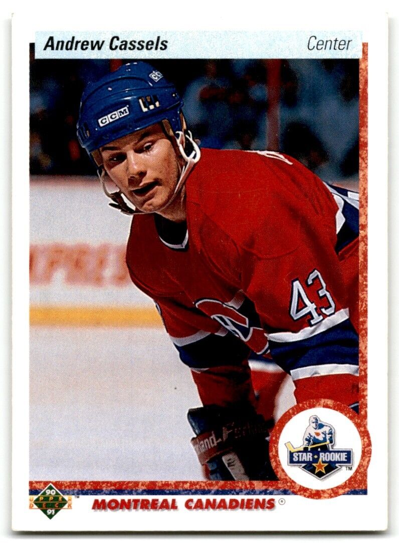 1990-91 Upper Deck Andrew Cassels Rookie Montreal Canadiens #265