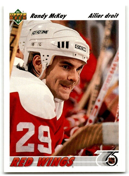 1991-92 Upper Deck French Randy McKay Detroit Red Wings #313