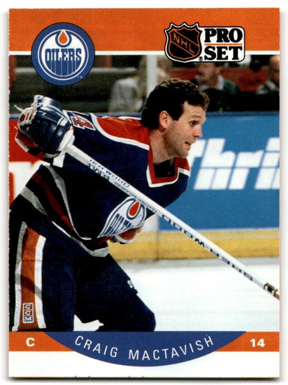 1990-91 Pro Set Craig MacTavish Edmonton Oilers #90