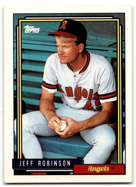 1992 Topps Jeff Robinson California Angels #137