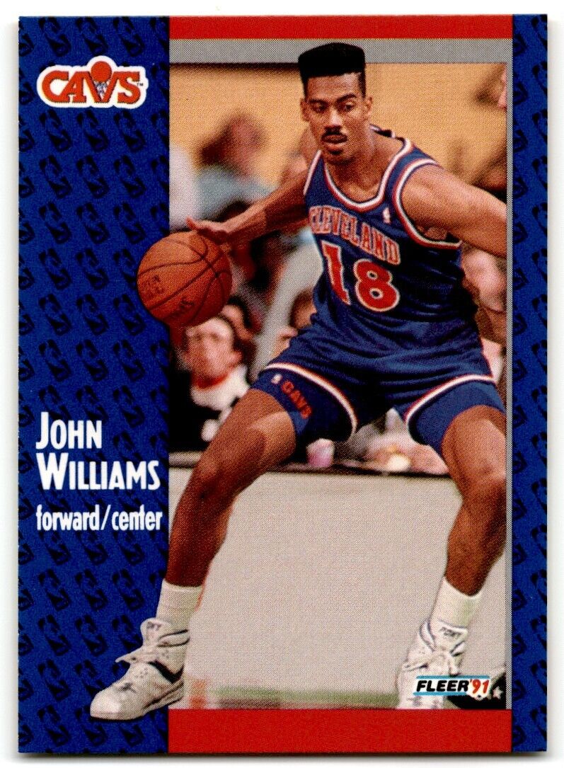 1991-92 Fleer John Williams Cleveland Cavaliers #40