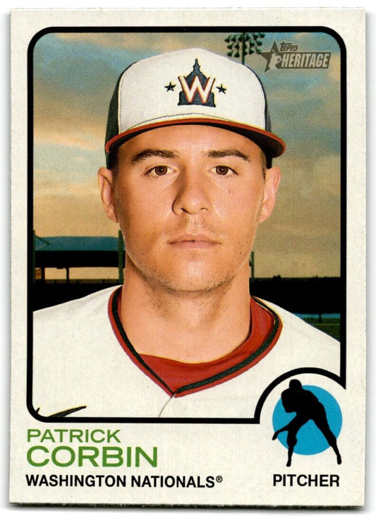 2022 Topps Heritage Patrick Corbin Washington Nationals #348