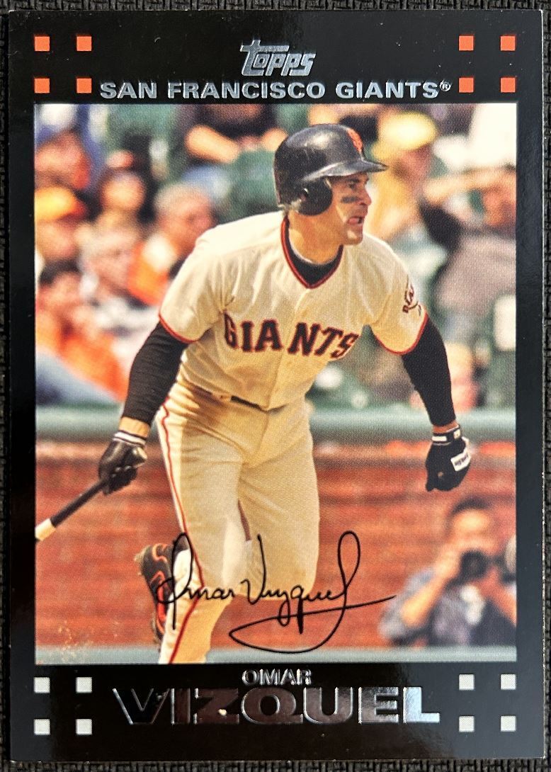 2007 Topps Red Back Omar Vizquel San Francisco Giants #464