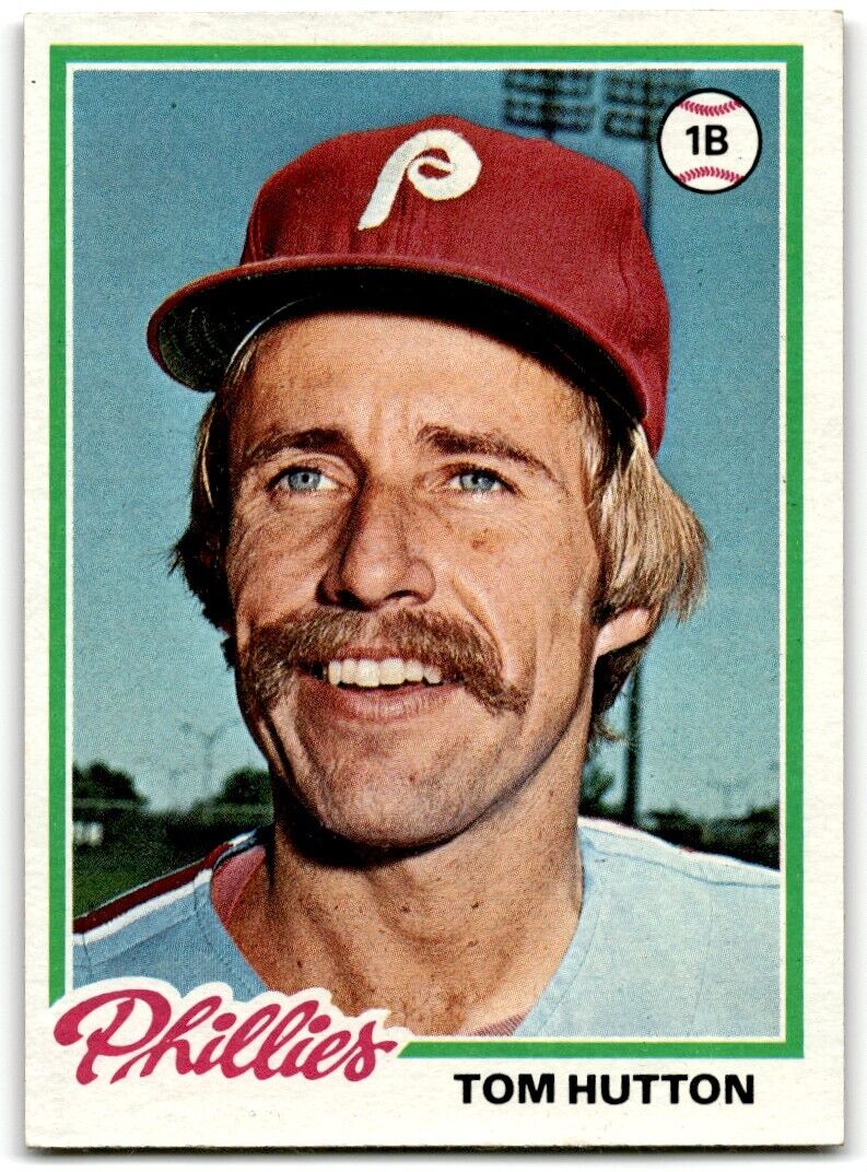 1978 Topps Tom Hutton Philadelphia Phillies #568