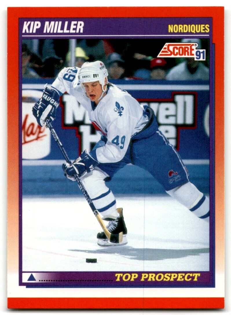 1991-92 Score Canadian Bilingual Kip Miller Quebec Nordiques #274